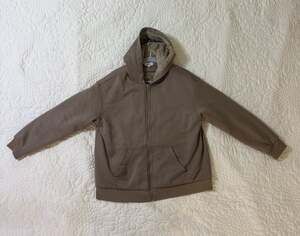 Faded Rose Brown Sherpa Lined Zip-Up Hoodie